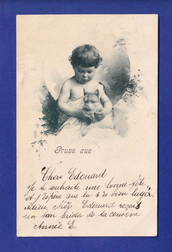 ENFANT - Avec son chat