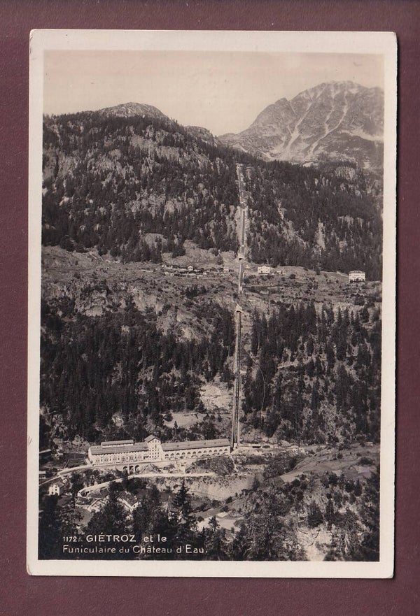 GIETROZ - Funiculaire du Château d'Eau - 1931
