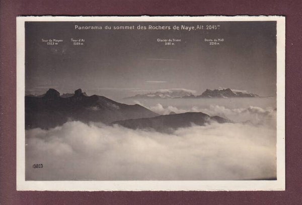Panorama du sommet des ROCHERS DE NAYE