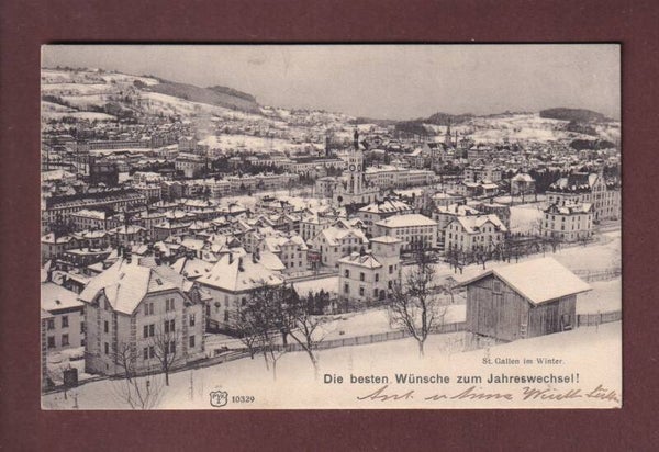 ST. GALLEN unter Schnee - Neujahr - 1905