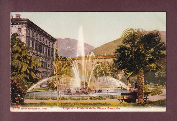 LUGANO - Fontana della Piazza Bandoria