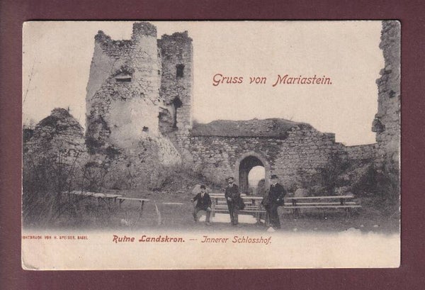 Gruss von MARIASTEIN - Ruine Landskron