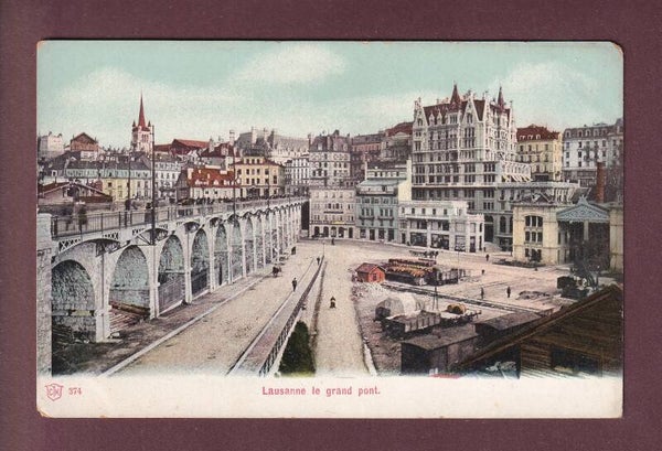 LAUSANNE - Grand Pont et Place de l'Europe
