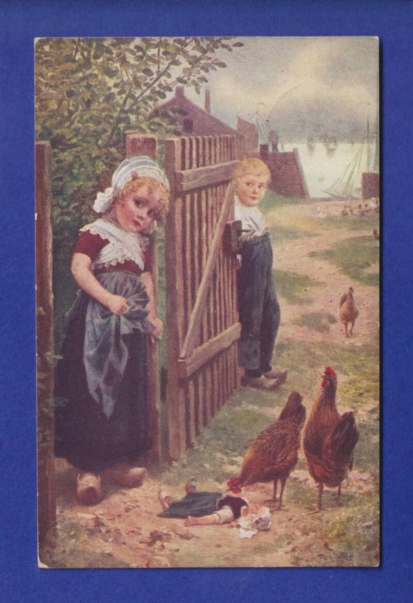 ENFANT - Joli petit couple - Poules - Poupée