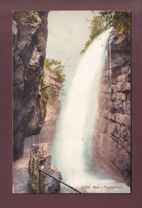 BIEL - Taubenloch - 1909
