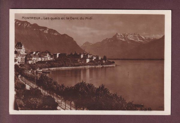 MONTREUX - Quai et Dents du Midi