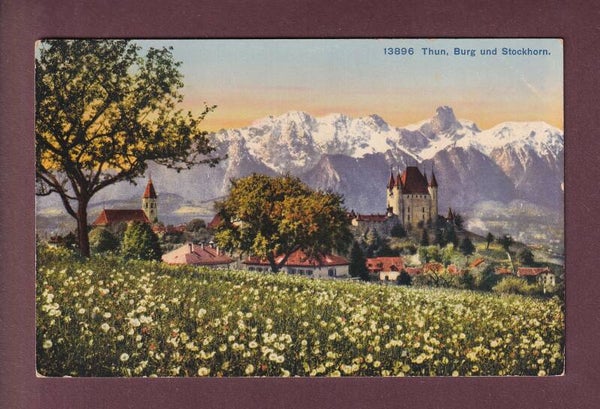 THUN - Burg und Stockhorn - Frühling
