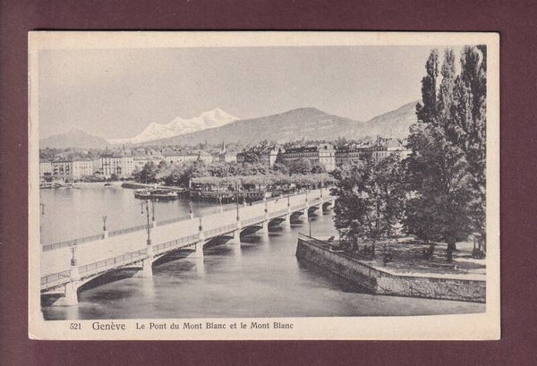 GENEVE - Pont du Mont-Blanc