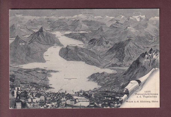 LUZERN und Umgebung - Vogelschau