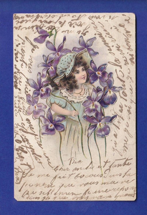 ENFANT - Jeunes filles et fleurs