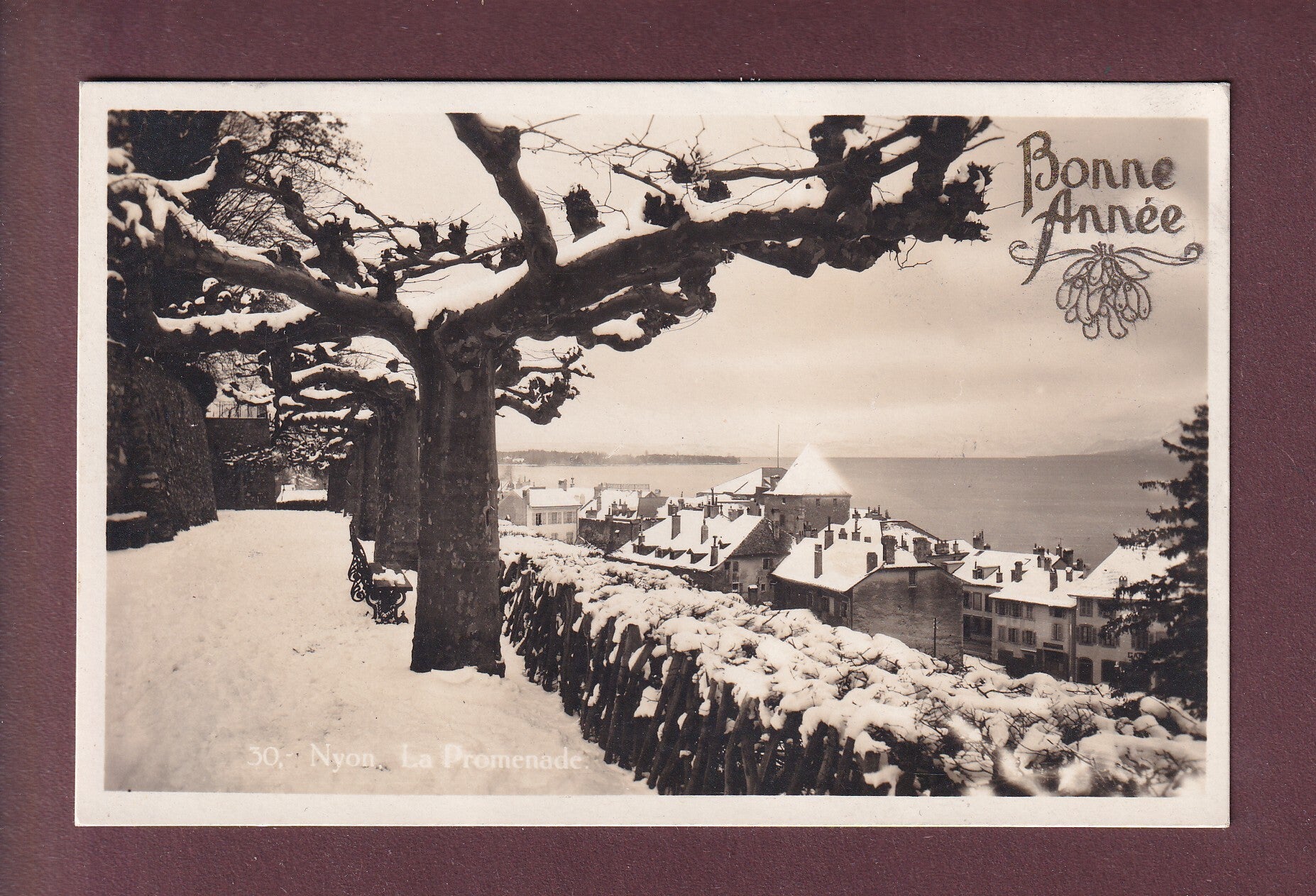 NYON - La promenade en hiver - Nouvel An - 1940