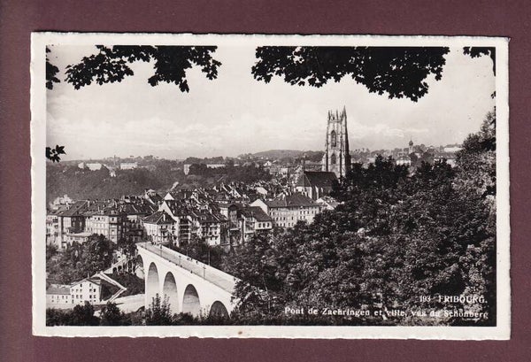 FRIBOURG - Pont de Zähringen - 1948