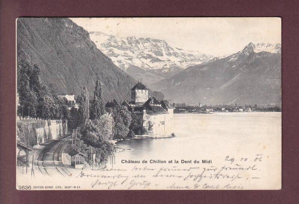 Château de CHILLON - Gare de Veytaux - 1906