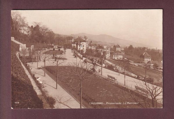 LAUSANNE - Promenade J. J. Mercier - 1922