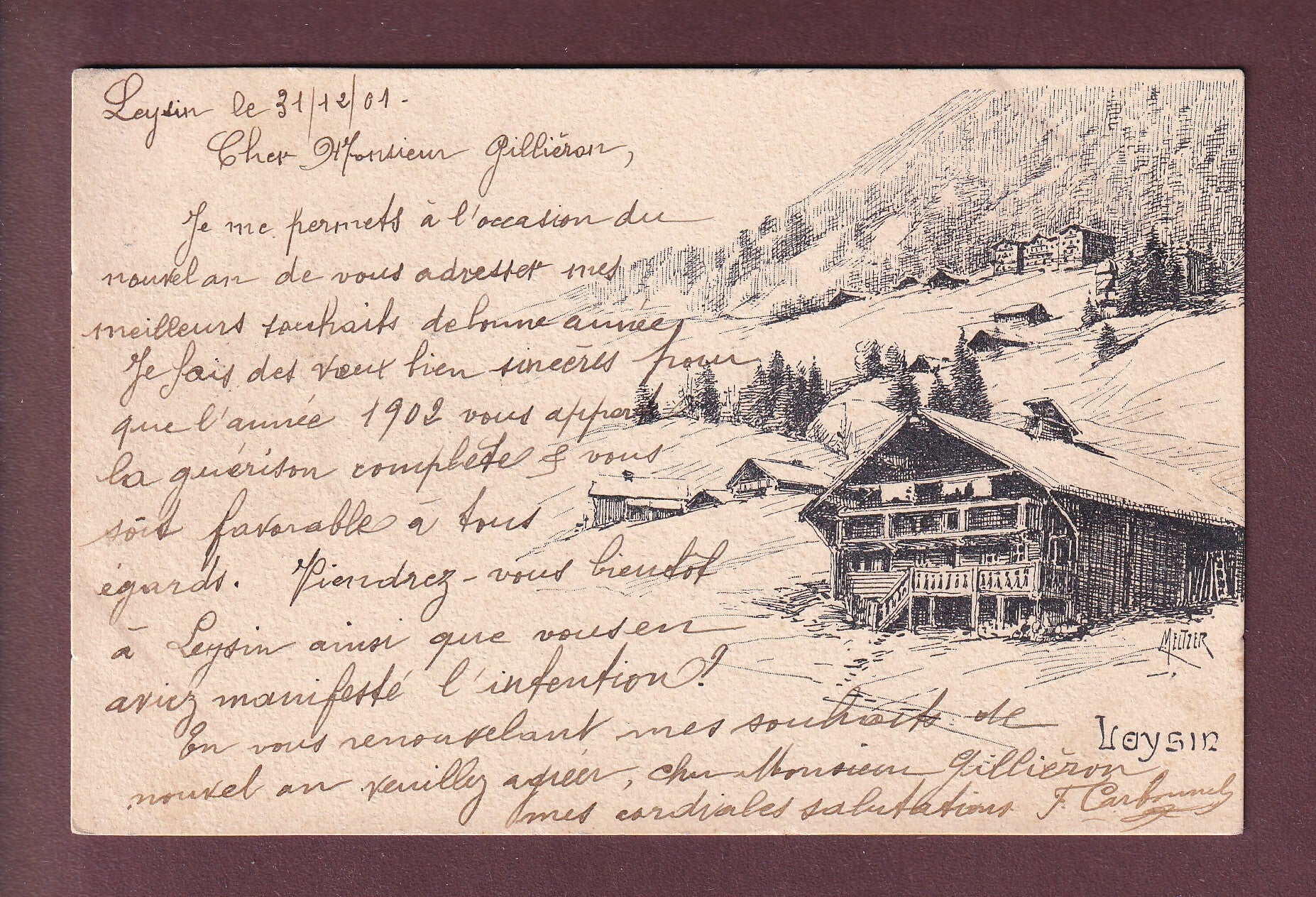 LEYSIN - 1901 - Vouga