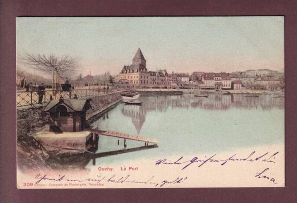 LAUSANNE - Ouchy - 1904 CPN // pli d'angle //