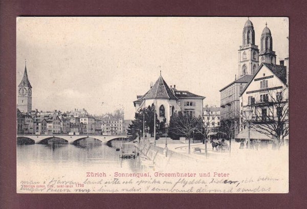 ZÜRICH - Sonnenquai - 1902