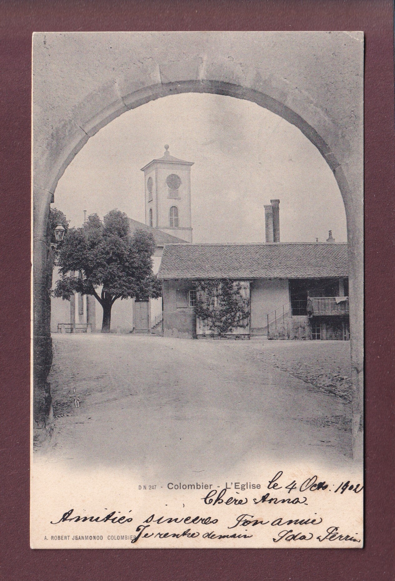 COLOMBIER - Eglise - 1902