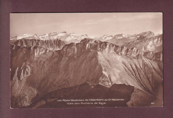 ROCHERS DE NAYE - De l'Oldenhorn au Grand Muveran - 1914