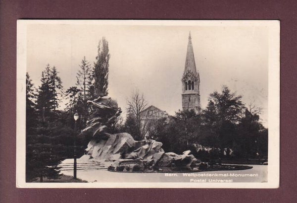 BERN - Weltpostdenkmal - 1927