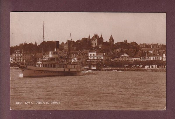 NYON - Départ de bateau CGN Italie - 1921