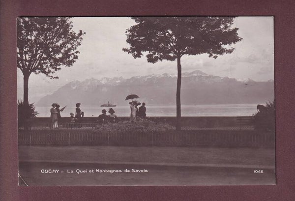 LAUSANNE - Quai d'Ouchy - 1912 // mini pli d'angle //