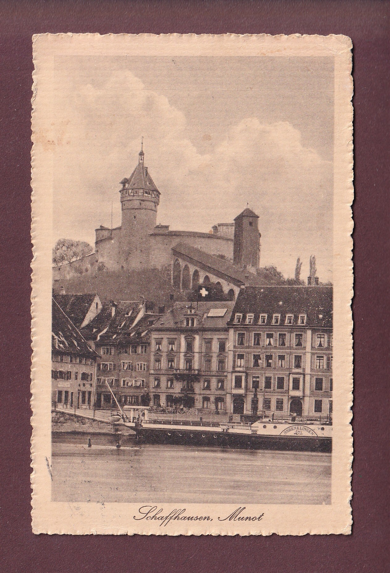 SCHAFFHAUSEN - Munot - Schiff - 1917