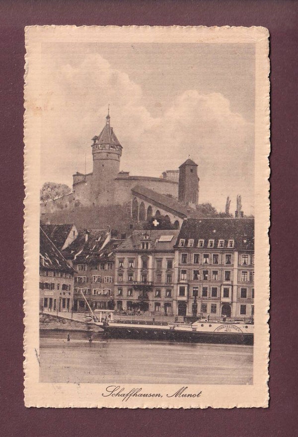SCHAFFHAUSEN - Munot - Schiff - 1917