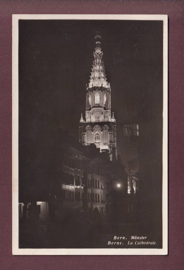 BERN - Münster bei Nacht - 1931