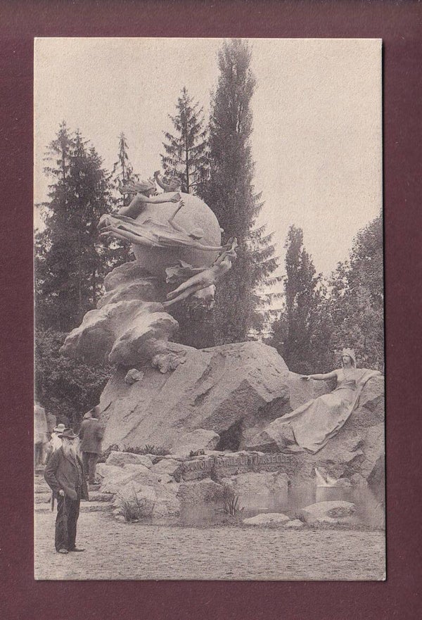 BERN - Weltpostdenkmal - Leute - 1909