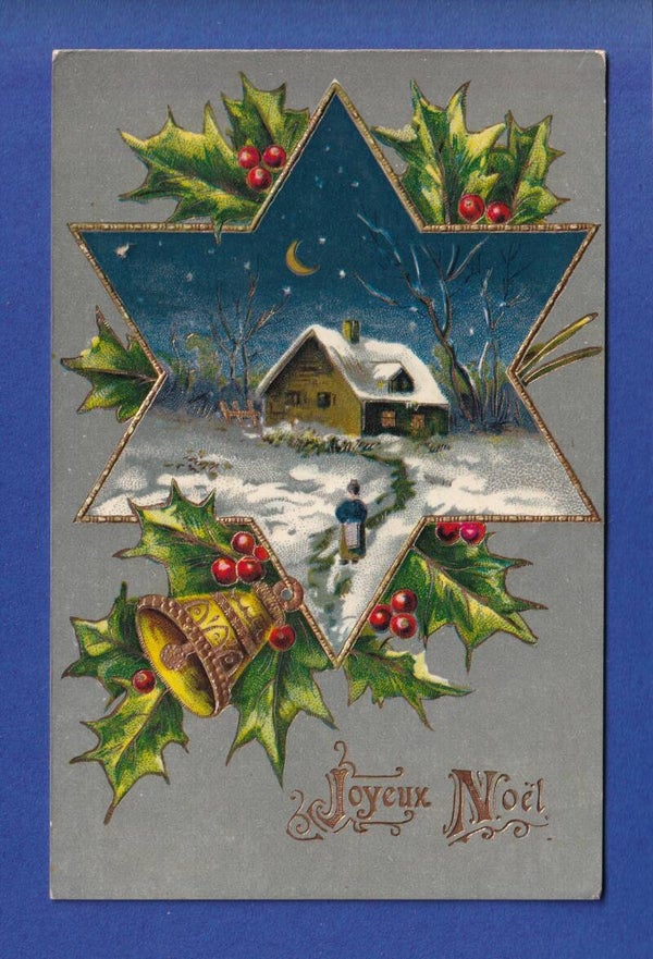 NOËL - Cloche - Houx - 1909