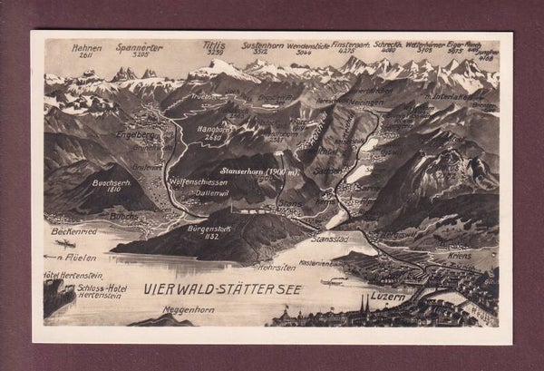 LUZERN und Umgebung - Vogelschau