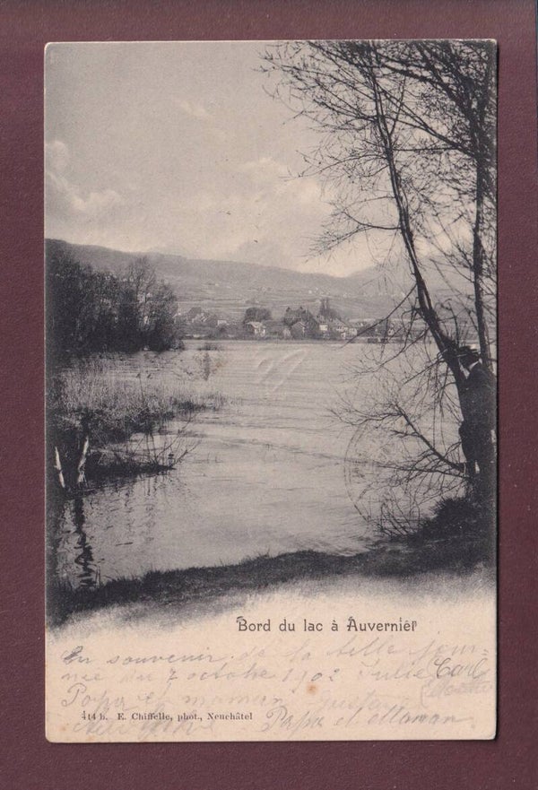AUVERNIER - Bord du lac - 1902
