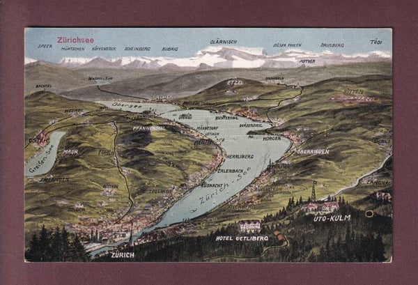 ZÜRICH und Umgebung - Vogelschau