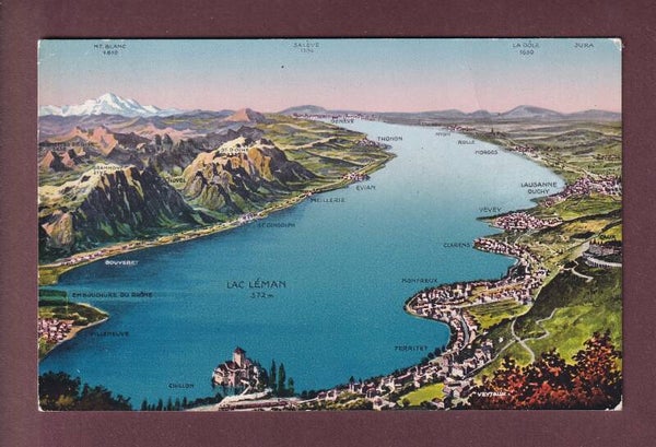 Château de CHILLON et environs - Vol d'oiseau