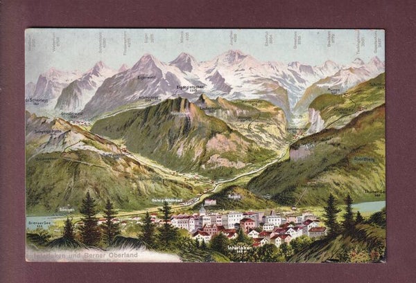 INTERLAKEN und Umgebung - Vogelschau
