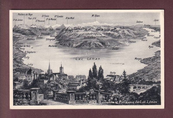 LAUSANNE et environs - Vol d'oiseau