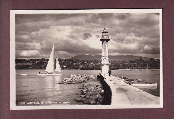 GENEVE - Le Phare - Voilier - 1933
