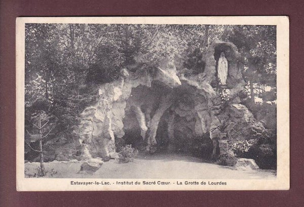 ESTAVAYER - Grotte de Lourdes - 1910
