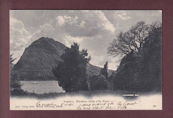 LUGANO - Giardino della villa Ciani - 1904