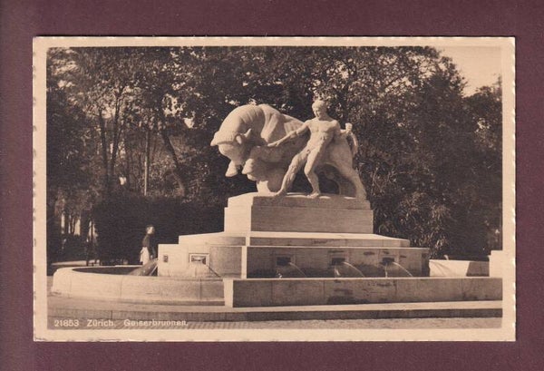 ZÜRICH - Geiserbrunnen - 1918