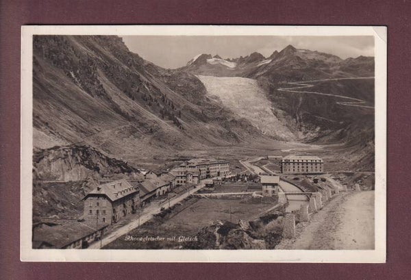 GLETSCH - Rhonegletscher - 1930 // petit pli d'angle //