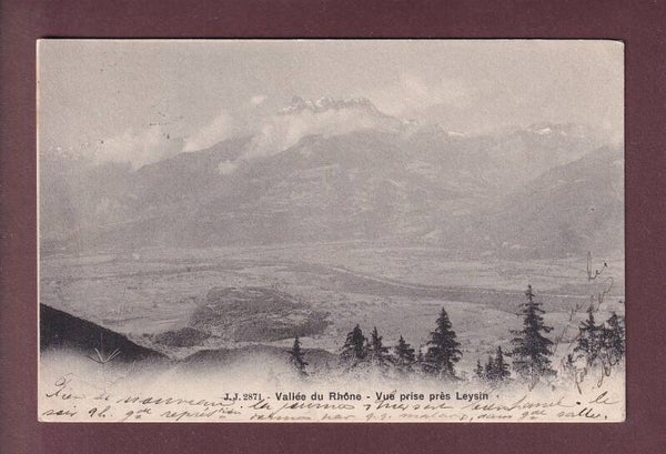 VALLEE DU RHONE depuis Leysin - 1904