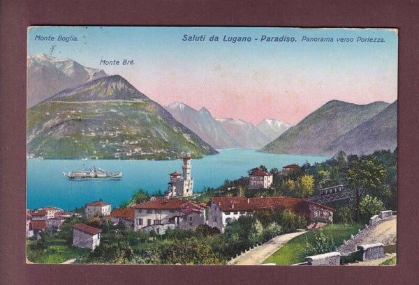 Saluti da LUGANO-PARADISO - 1913
