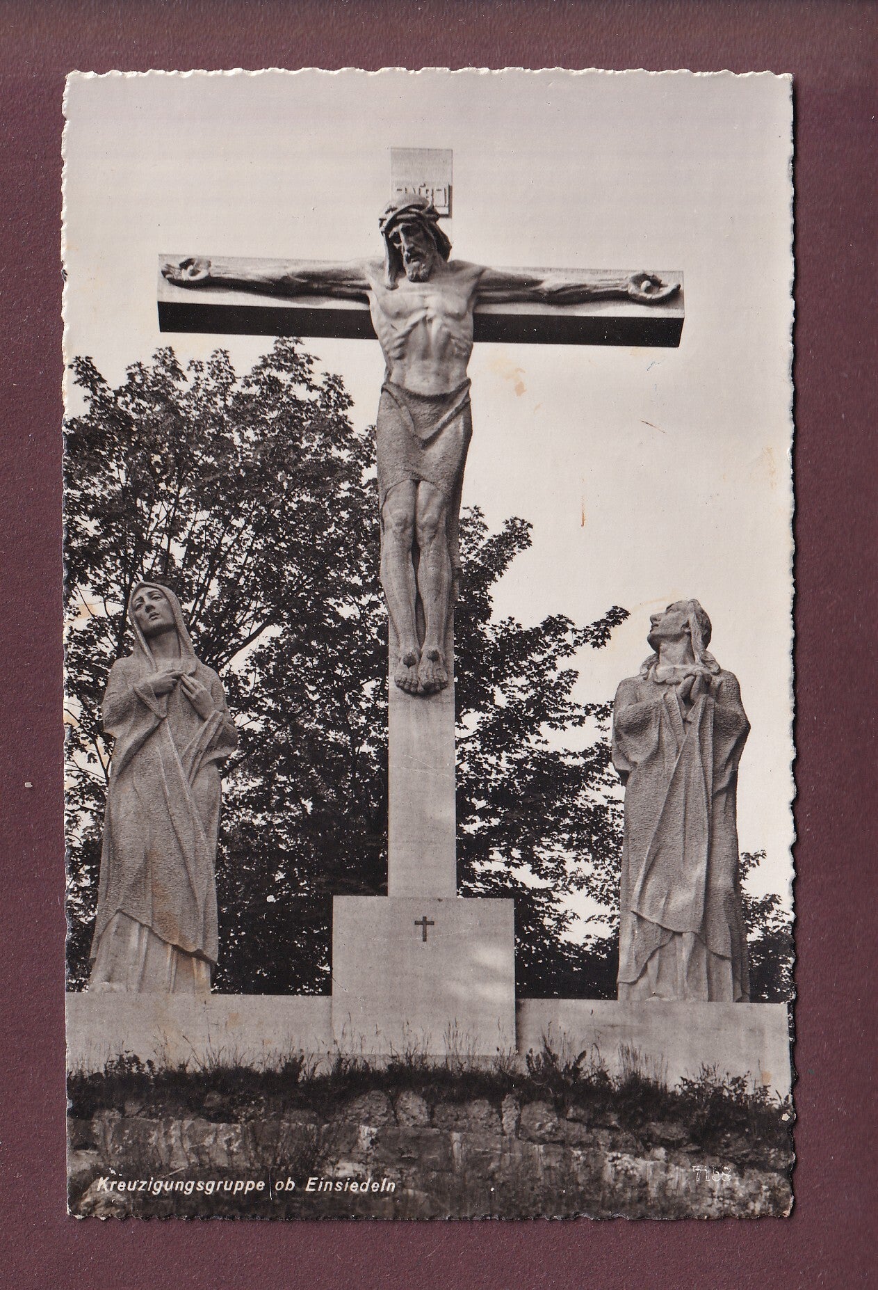 EINSIEDELN - Kreuzigungsgruppe - 1956