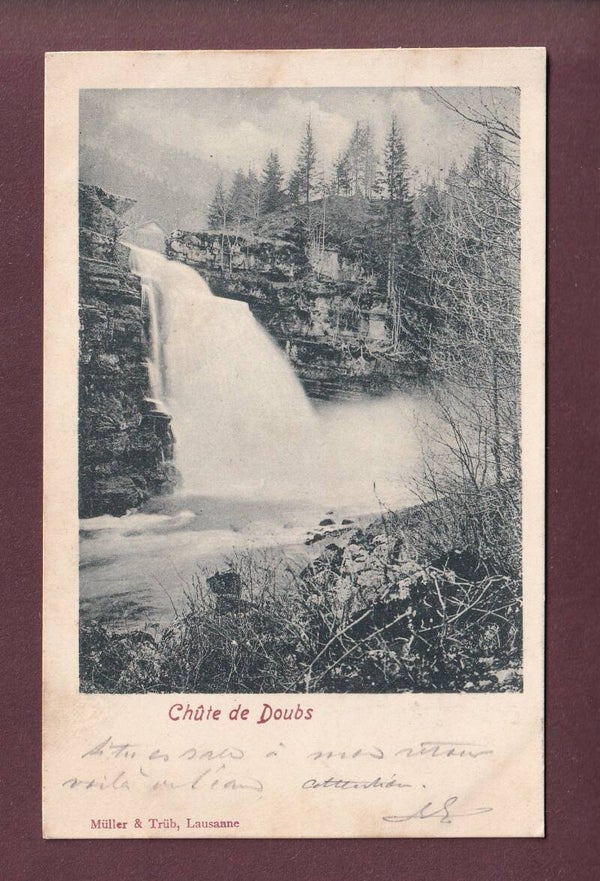 Les Brenets - CHUTE DU DOUBS - 1902