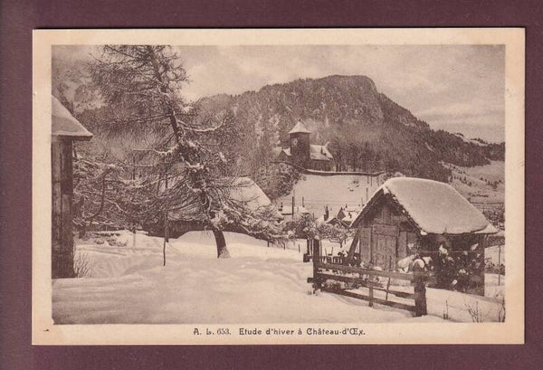 CHÂTEAU D'OEX en hiver