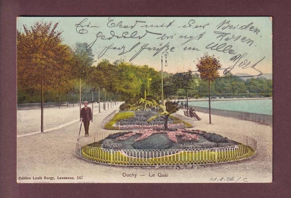 LAUSANNE - Quai d'Ouchy - 1906