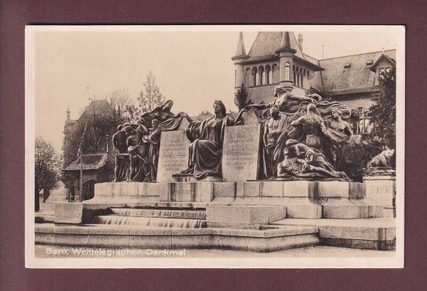 BERN - Welttelegraphen-Denkmal - Feldpost