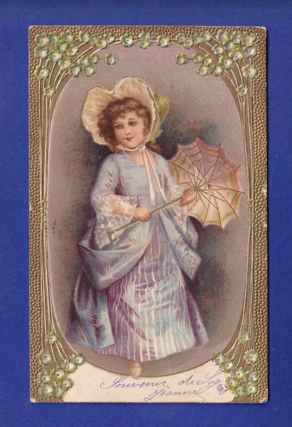 ENFANT - Jeune fille avec ombrelle